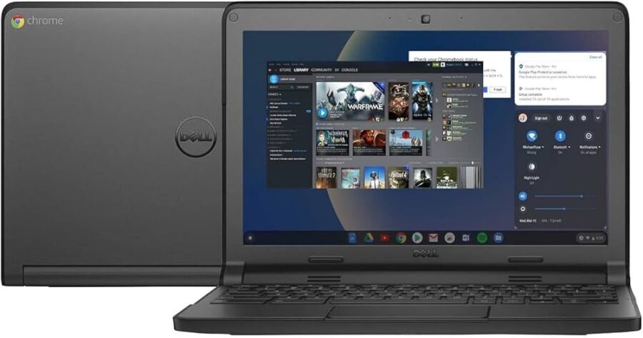 DELL WINDOWS CHROMEBOOK LAPTOP 3120 P22T - RAM 4GB/ ROM 16GB - Windows 10 - 11inch Screen - FREE LAPTOP BAG - Image 3