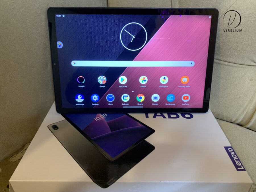 Lenovo Tab 6 10.3’ Inch Tablet | Special Blue Colour | 4GB RAM | 64GB ROM | 7500mAh Battery | Back Glass | 10/10 Condition | With Box, Charger, Cable | High Performance | Reliable | Affordable ( FREE BOOK COVER ) - Image 4
