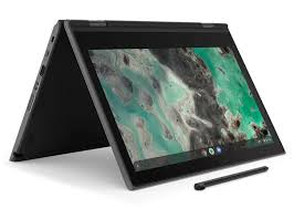 Lenovo Chromebook 500e - X360 2-in-1 - (FREE STYLUS PEN GIFT) - Touch Laptop and Tab - 4GB Ram - 32GB Storage - Touch x 360° Rotatable - Type C Charger - Auto Update 2027/2029